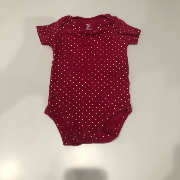 Carters red polkadot onesie - Picture 2 of 3